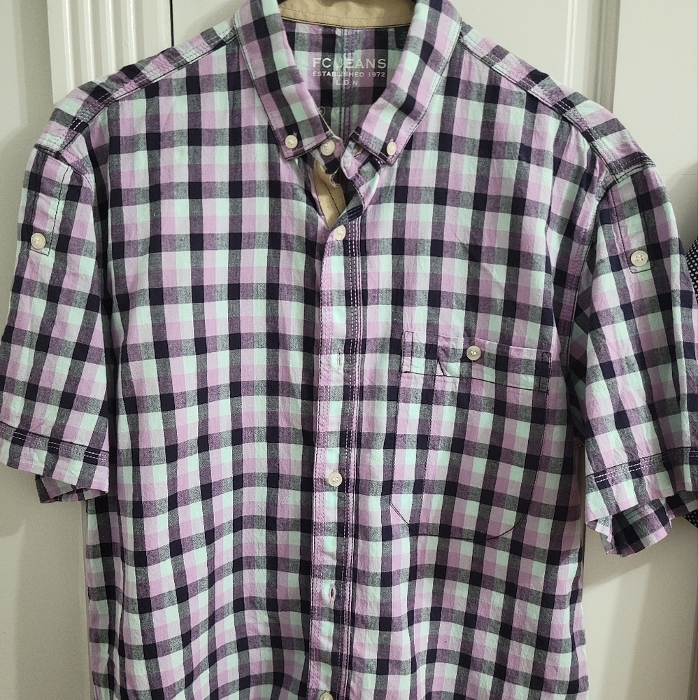 Purple Checkered Men's Shirt. Never Used.